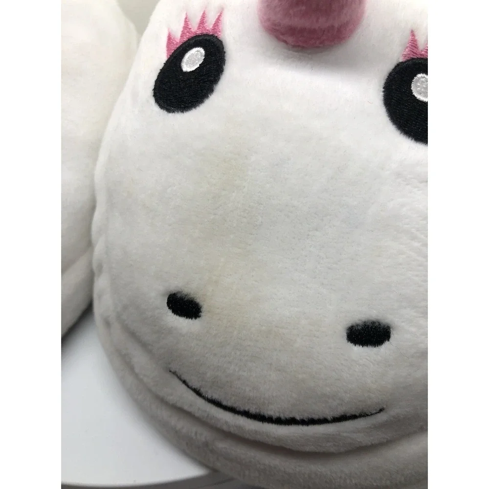 Girls Slippers Unicorn Face Plush Slippers 10